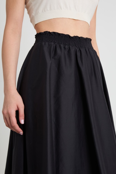 Gonna midi in popeline