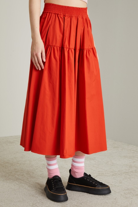 Gonna ampia in cotone