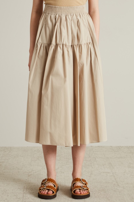 Gonna ampia in cotone