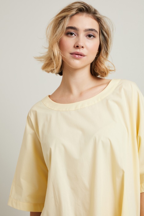 Blusa in popeline di cotone