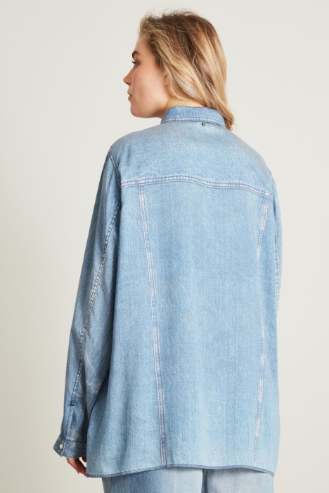 Camicia effetto demim