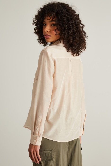 Camicia misto seta Intrend - 2