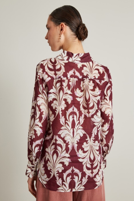 Camicia in voile a fantasia