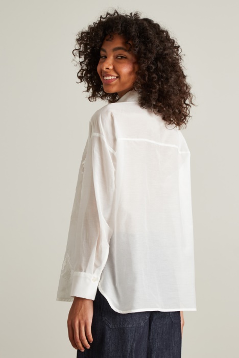Blusa in cotone e seta Intrend - 2