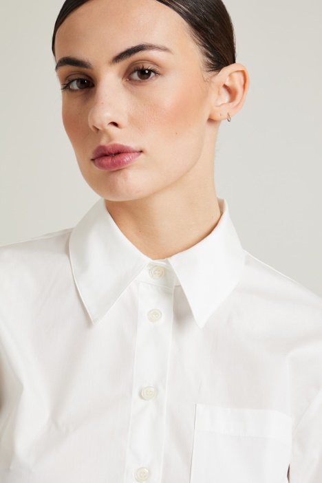 Camicia boxy in cotone