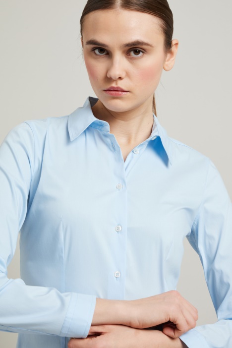 Camicia sfiancata in cotone