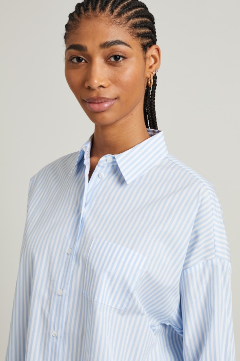 Camicia morbida in popeline
