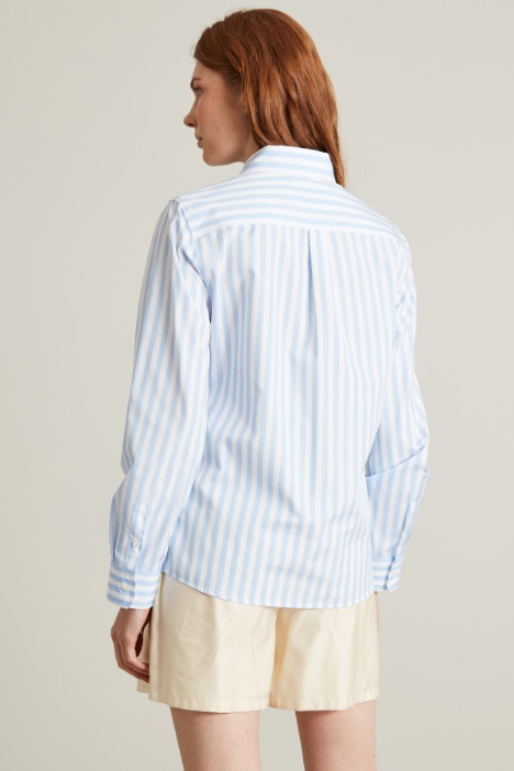 Camicia in popeline con taschino