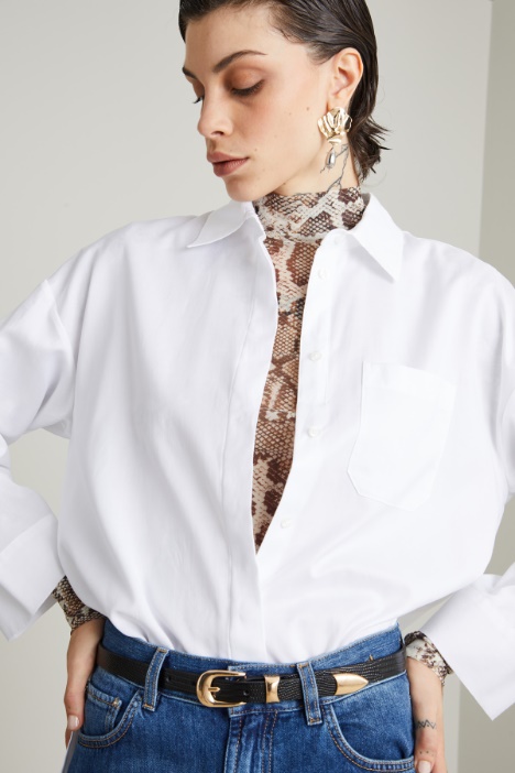 Camicia in oxford con taschino