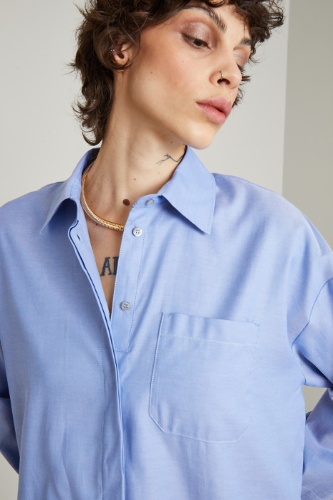 Camicia in oxford con taschino
