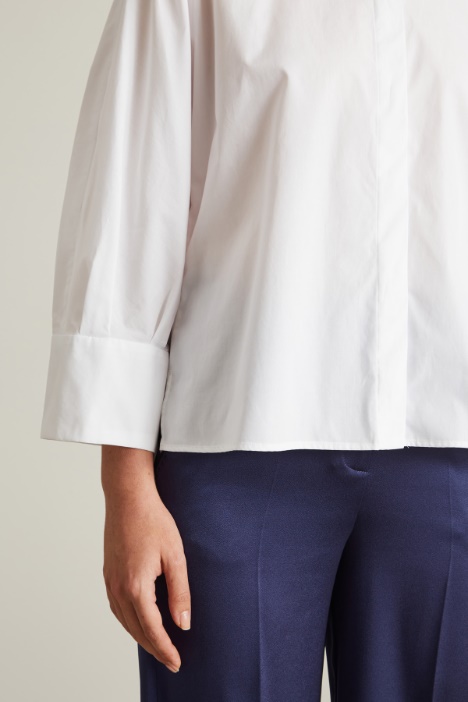 Camicia con collo alla coreana