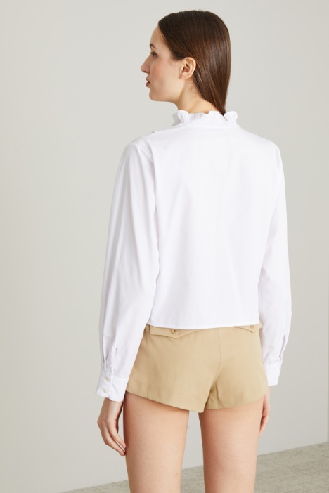 Camicia boxy con ricami