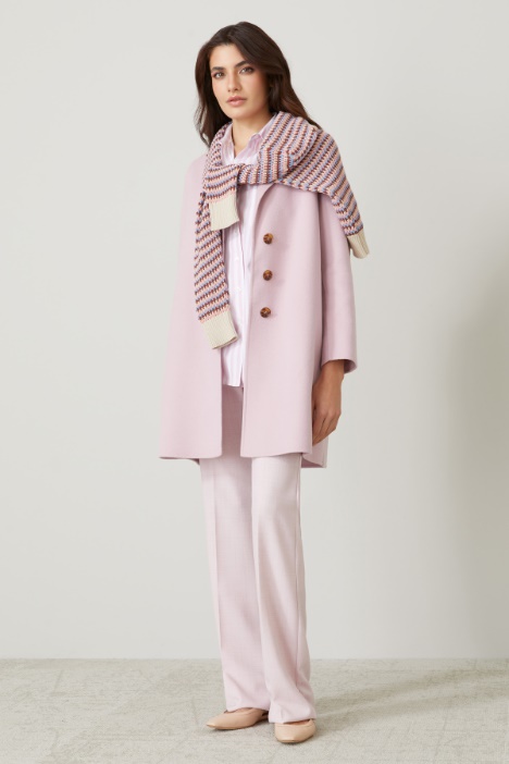 Pantaloni dritti in tela stretch Intrend - 4