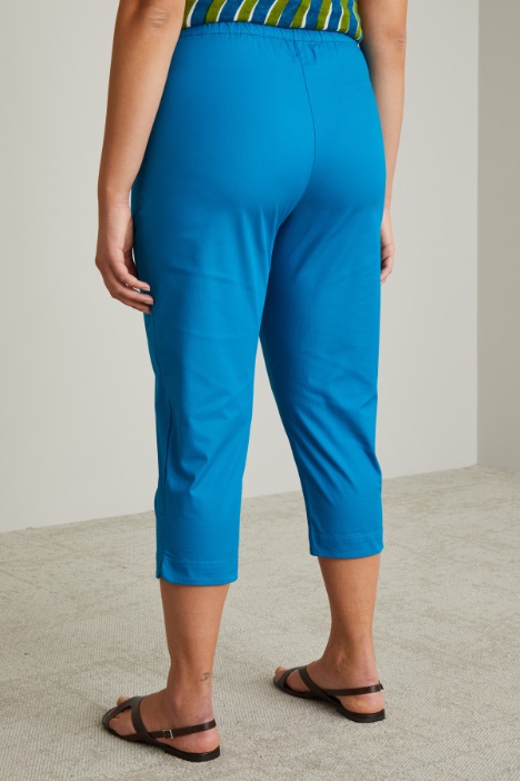 Cropped cotton trousers Intrend - 3