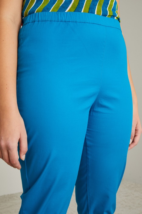 Cropped cotton trousers Intrend - 2