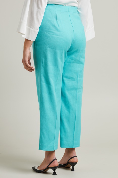 Pantaloni in lino e cotone Intrend - 2