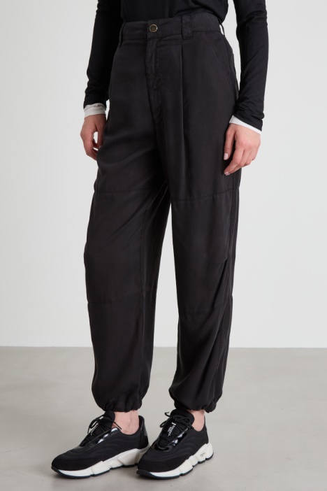 Pantaloni cargo con coulisse