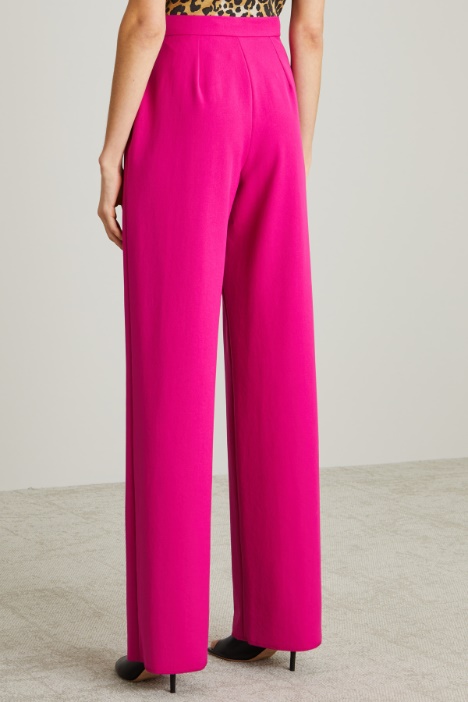 Pantaloni ampi in gabardina Intrend - 2