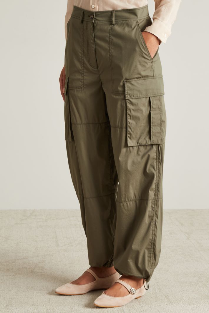 Poplin cargo trousers Intrend - 3