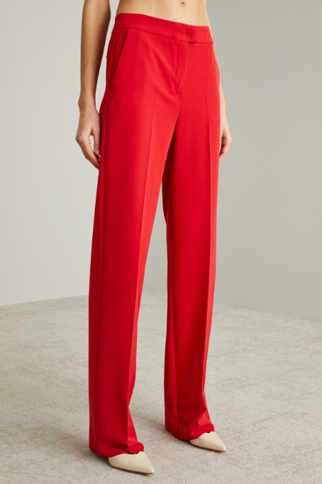 Pantaloni dritti stretch