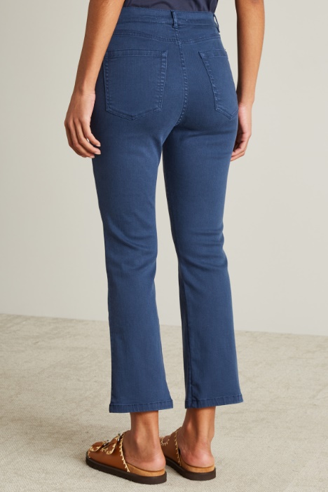 Pantaloni flare in drill Intrend - 2