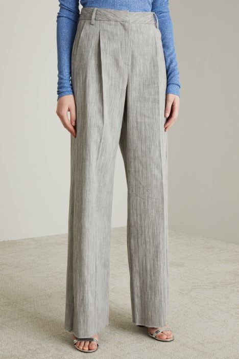 Pantaloni a palazzo melange