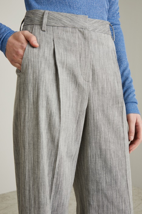 Pantaloni a palazzo melange