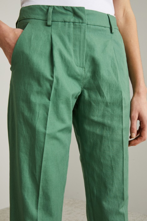 Pantaloni in misto lino