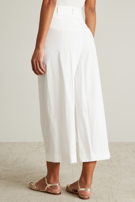 Pantalone a palazzo in misto cotone