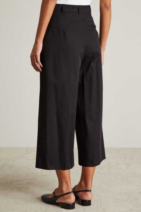 Pantalone a palazzo in misto cotone