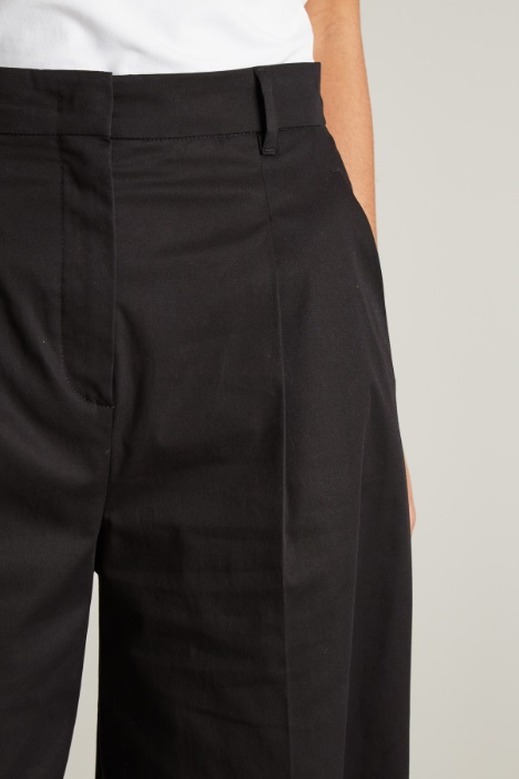 Pantalone a palazzo in misto cotone