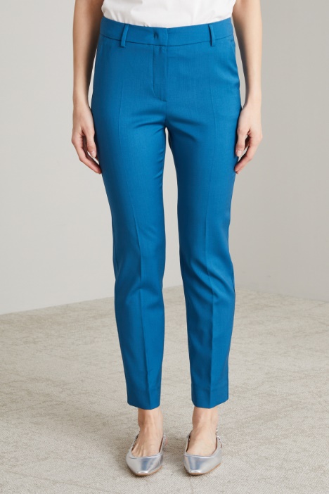 Pantaloni a sigaretta in lana