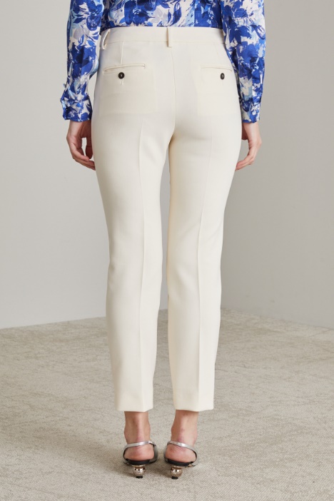 Pantaloni a sigaretta in viscosa