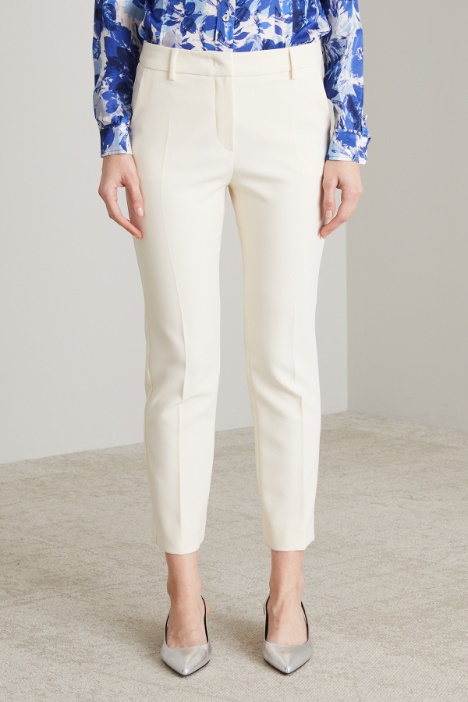 Pantaloni a sigaretta in viscosa