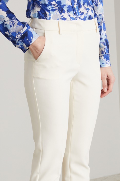 Pantaloni a sigaretta in viscosa