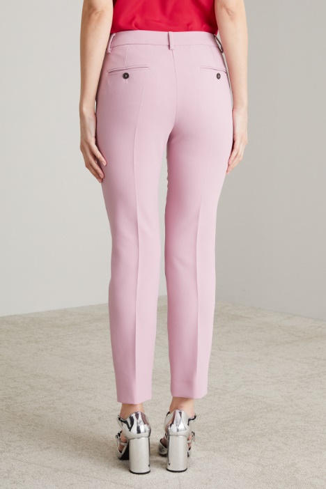 Pantaloni a sigaretta in viscosa