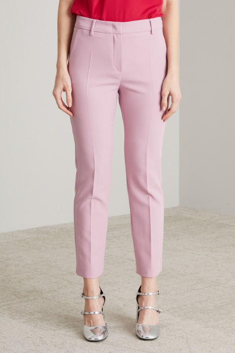 Pantaloni a sigaretta in viscosa