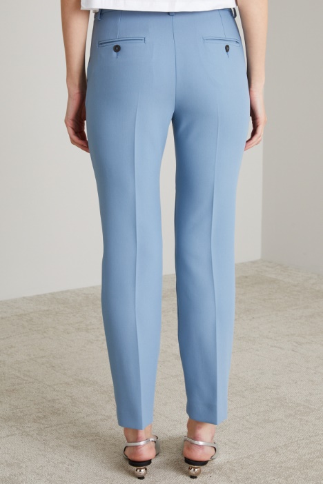 Pantaloni a sigaretta in viscosa