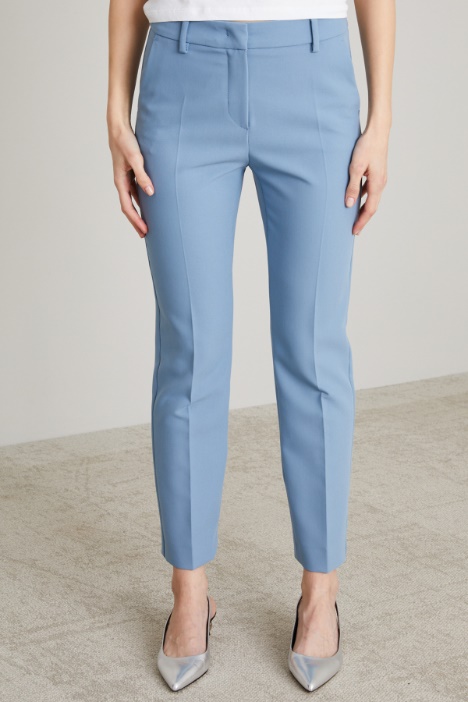 Pantaloni a sigaretta in viscosa