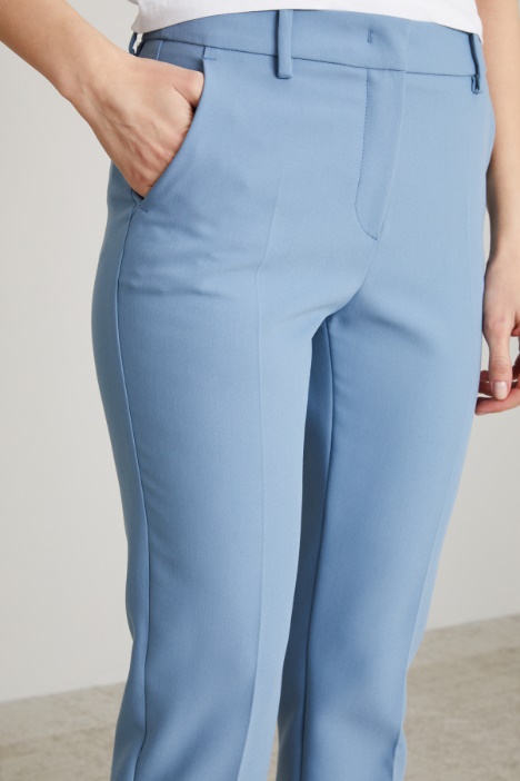 Pantaloni a sigaretta in viscosa