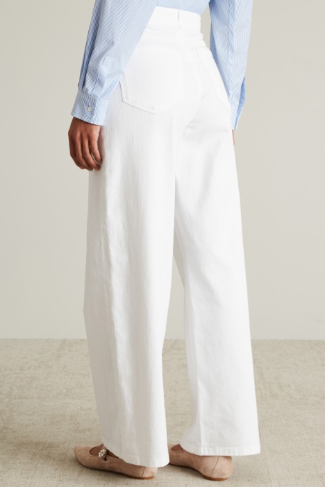 Pantaloni a palazzo in cotone