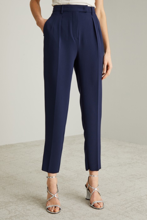 Pantaloni a sigaretta in cady