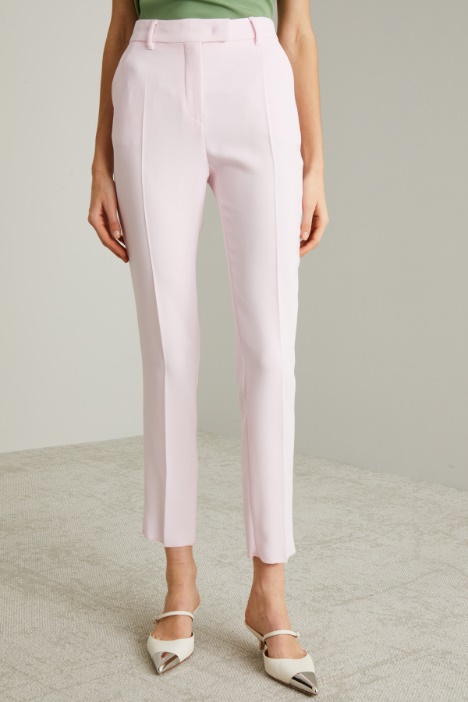 Pantaloni a sigaretta in cady