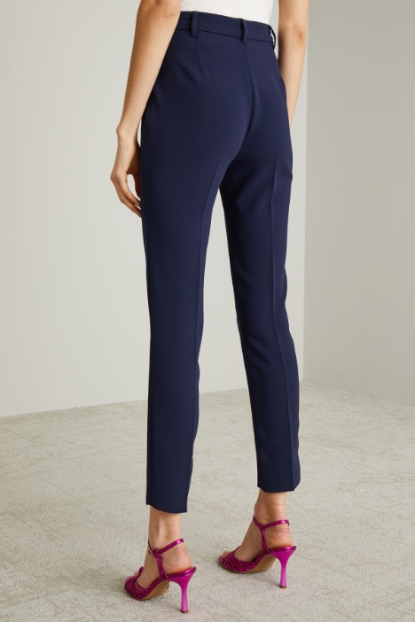 Pantaloni a sigaretta in cady