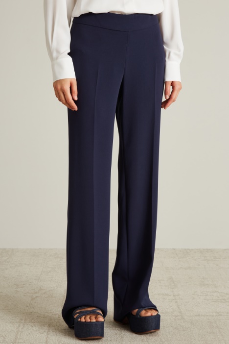 Pantalones acampanados de cady