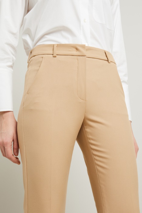 Pantaloni a sigaretta in twill