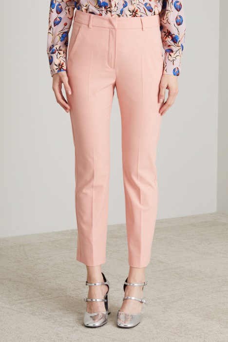 Pantaloni in tela di viscosa