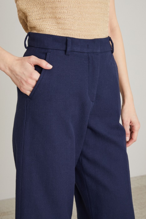 Pantaloni in twill di cotone