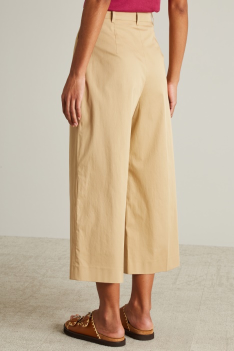 Pantalone a palazzo in misto cotone