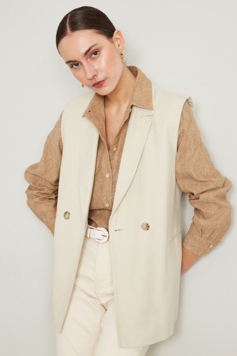 Gilet in cotone armaturato